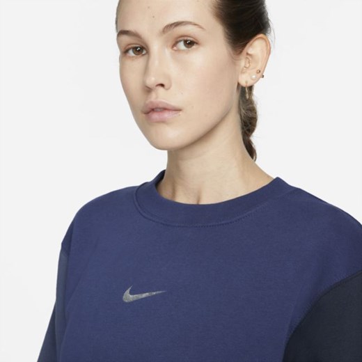 Bluza damska Nike granatowa jesienna w sportowym stylu 