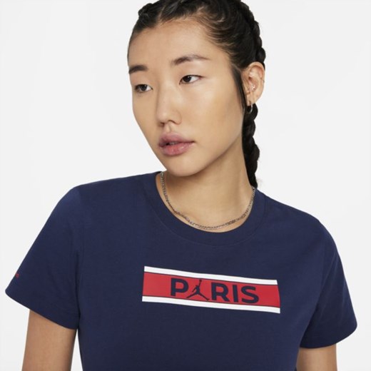 Damski T-shirt z krótkim rękawem Paris Saint-Germain - Niebieski Nike XL Nike poland