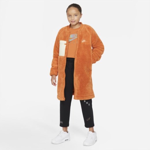 Kurtka zimowa dla dużych dzieci (dziewcząt) Nike Sportswear - Pomarańczowy Nike L Nike poland