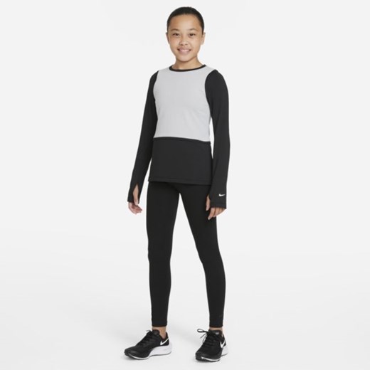 Koszulka z długim rękawem dla dużych dzieci (dziewcząt) Nike Pro Warm Dri-FIT - Nike XL Nike poland