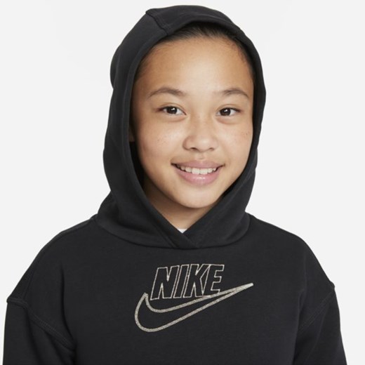 Bluza z kapturem dla dużych dzieci (dziewcząt) Nike Sportswear Club Fleece Icon Nike XS Nike poland