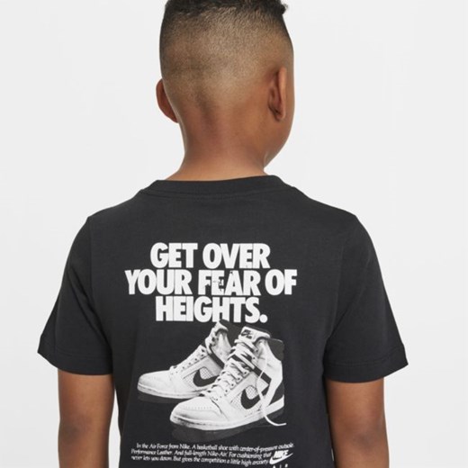 T-shirt chłopięce czarny Nike