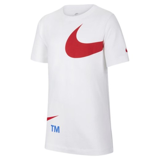 T-shirt dla dużych dzieci (chłopców) Nike Sportswear - Biel Nike L Nike poland