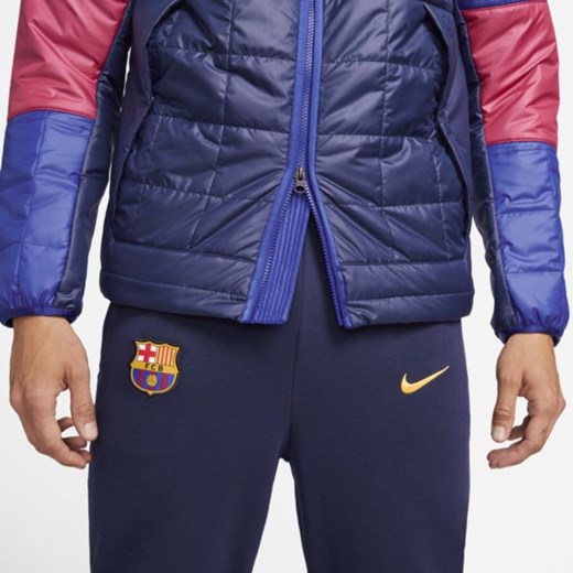 Męska kurtka z dzianiny FC Barcelona Synthetic-Fill - Niebieski Nike XS Nike poland