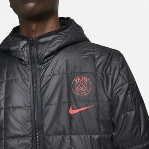 Męska kurtka dzianinowa Paris Saint-Germain Synthetic-Fill - Czerń Nike L Nike poland