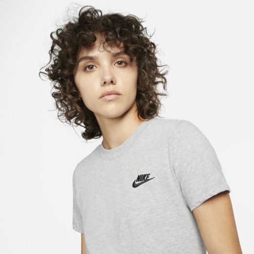 Bluzka damska Nike sportowa szara jerseyowa 
