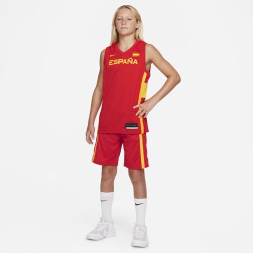 Spodenki do koszykówki dla dużych dzieci Nike Hiszpania (wersja wyjazdowa) - Nike M Nike poland