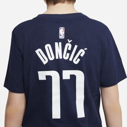 T-shirt dla dużych dzieci Nike Dri-FIT NBA Dallas Mavericks - Niebieski Nike L Nike poland