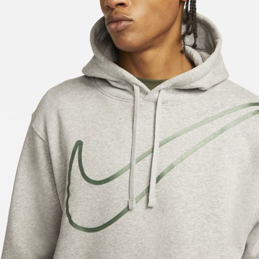 Męska dzianinowa bluza z kapturem Nike Sportswear - Szary Nike S wyprzedaż Nike poland