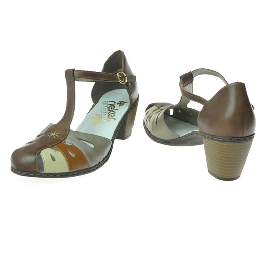 Sandały Rieker 40959-25 gratia-pl brazowy sandały