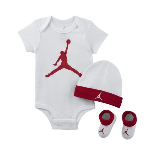 Trzyczęściowy zestaw dla niemowląt Jordan - Biel Jordan 6-12M Nike poland