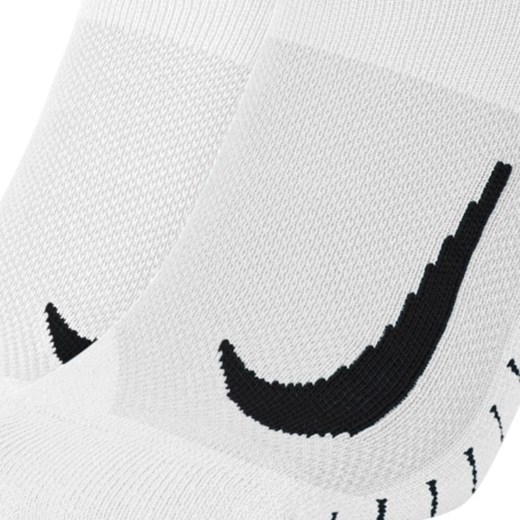 Skarpety biegowe do kostki Nike Multiplier (2 pary) - Biel Nike XL Nike poland