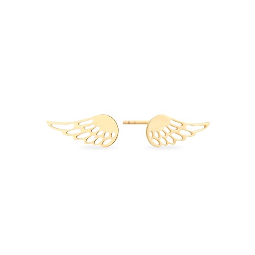 Złote kolczyki 585 ażurowe skrzydła anielskie Viadem VIADEM