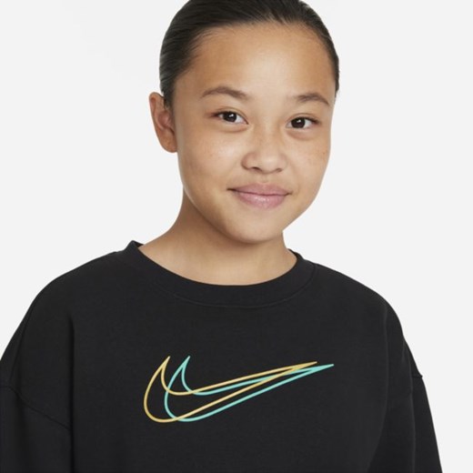 Bluza dresowa dla dużych dzieci (dziewcząt) Nike Sportswear - Czerń Nike L Nike poland