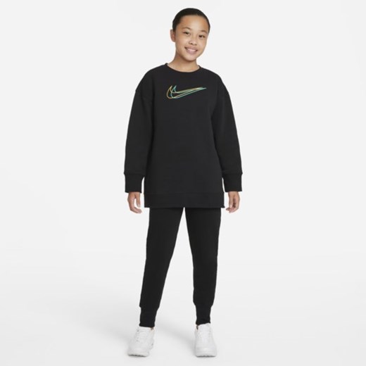Bluza dresowa dla dużych dzieci (dziewcząt) Nike Sportswear - Czerń Nike M Nike poland