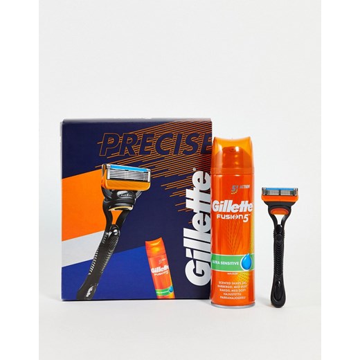Gillette – Fusion 5 – Zestaw podarunkowy z maszynka i żelem do golenia-Brak Gillette No Size Asos Poland