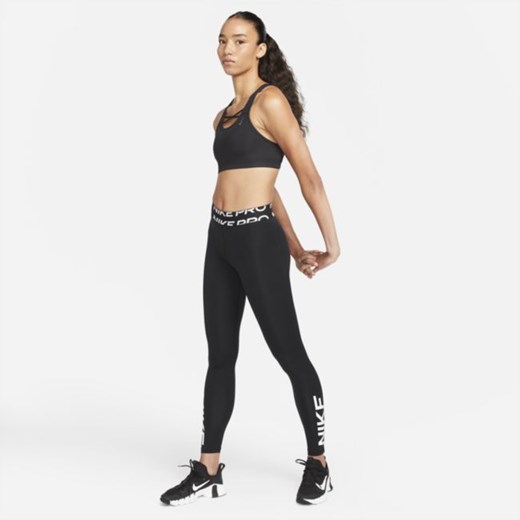 Damski stanik sportowy z miękkimi miseczkami, paskami i średnim wsparciem Nike Nike 2XL Nike poland