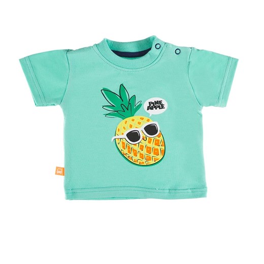 T-shirt chłopięcy, zielony, ananas, Eevi Eevi 68 wyprzedaż smyk