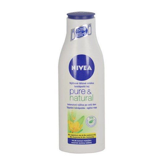 Nivea Pure & Natural Body Milk 250ml W Balsam e-glamour zielony balsamy