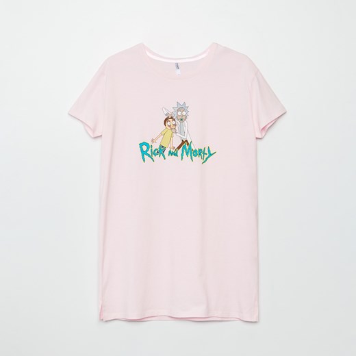Cropp - Koszula nocna Rick and Morty - Różowy Cropp M okazyjna cena Cropp