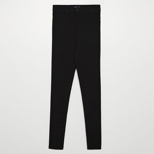 Cropp - Dopasowane spodnie high waist - Czarny Cropp 42 Cropp