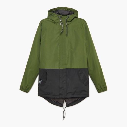 Cropp - Parka z kapturem - Khaki Cropp M Cropp