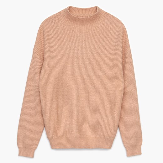 Cropp - Dzianinowy sweter oversize - Beżowy Cropp S Cropp