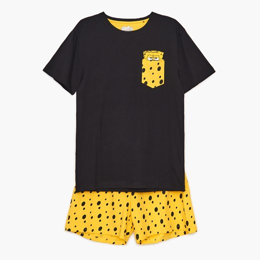 Cropp - Dwucześciowa piżama SpongeBob - Czarny Cropp S Cropp