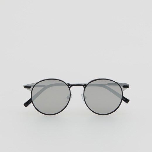 Reserved - Okrągłe okulary przeciwsłoneczne - Czarny Reserved ONE SIZE okazja Reserved