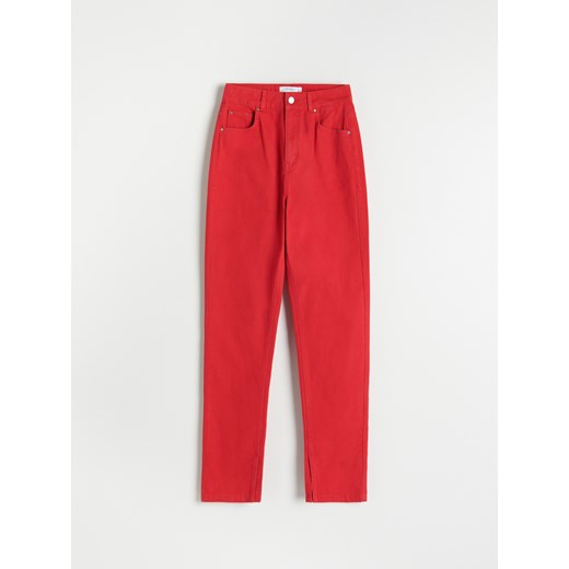 Reserved - Bawełniane spodnie - Czerwony Reserved 38 Reserved
