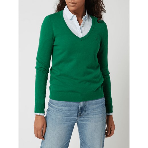 Zielony sweter damski Gant casual 