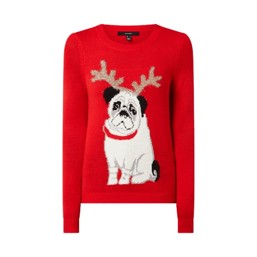 Sweter ze świątecznym motywem model ‘Christmas Dog’ Vero Moda XS Peek&Cloppenburg 