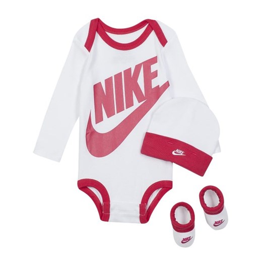 Trzyczęściowy zestaw dla niemowląt (0–6 M) Nike - Różowy Nike 0-6M Nike poland
