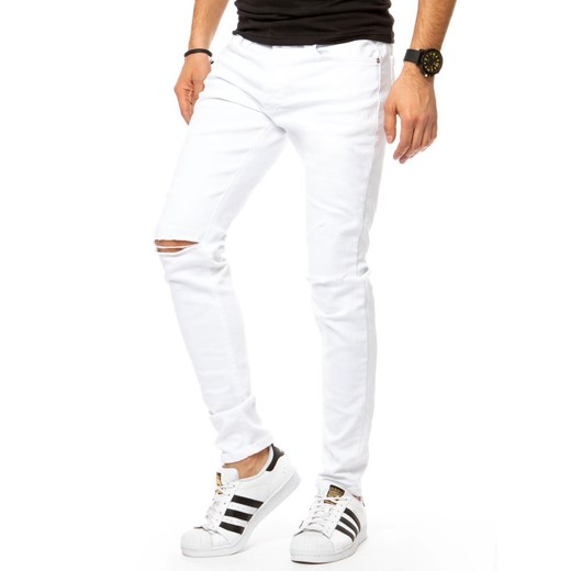 Spodnie męskie jeansowe białe Dstreet UX3147 Dstreet 38 DSTREET