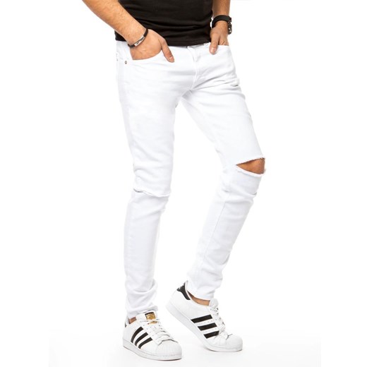 Spodnie męskie jeansowe białe Dstreet UX3147 Dstreet 36 DSTREET
