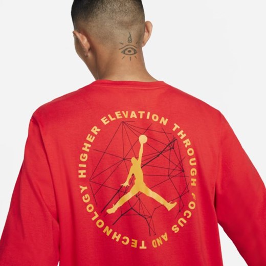 Męski T-shirt z długim rękawem Jordan Mountainside - Czerwony Jordan L Nike poland