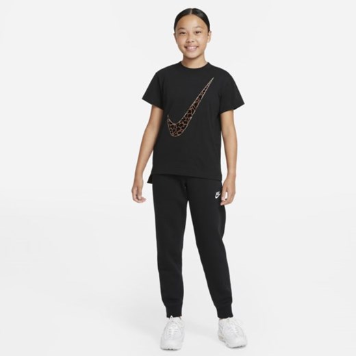 T-shirt dla dużych dzieci (dziewcząt) Nike Sportswear - Czerń Nike XS Nike poland