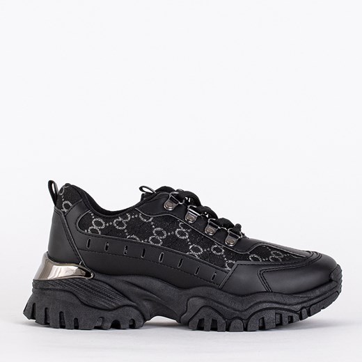 Sneakersy damskie czarne Firis- Obuwie Royalfashion.pl 38 royalfashion.pl