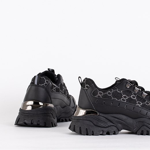 Sneakersy damskie czarne Firis- Obuwie Royalfashion.pl 40 royalfashion.pl