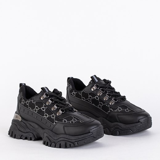 Sneakersy damskie czarne Firis- Obuwie Royalfashion.pl 37 royalfashion.pl
