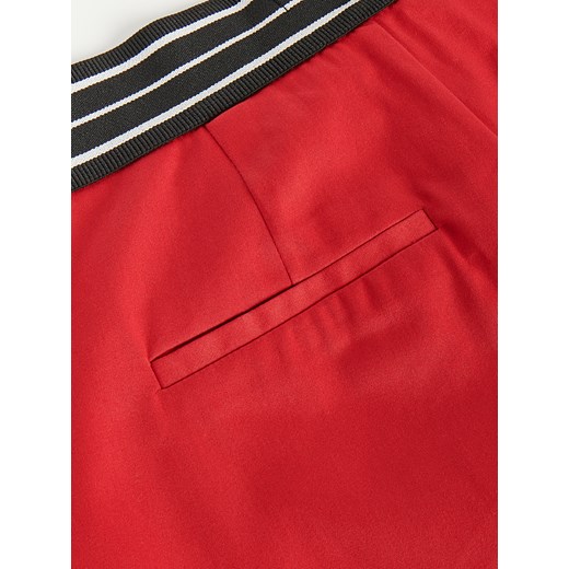 Reserved - Eleganckie spodnie slim fit - Czerwony Reserved 44 wyprzedaż Reserved
