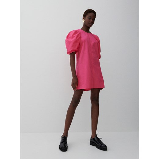 Reserved - Bawełniana sukienka mini - Różowy Reserved S wyprzedaż Reserved