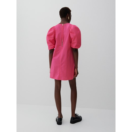 Reserved - Bawełniana sukienka mini - Różowy Reserved M promocja Reserved