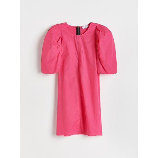 Reserved - Bawełniana sukienka mini - Różowy Reserved S okazyjna cena Reserved
