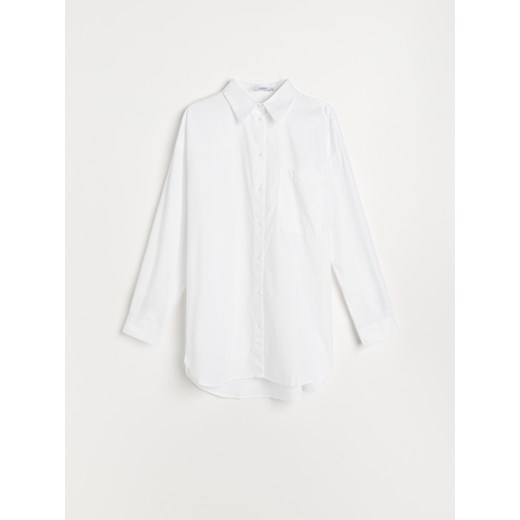 Reserved - Biała koszula z bawełny organicznej - Biały Reserved 34 Reserved