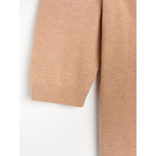 Reserved - Dopasowany sweter z golfem - Beżowy Reserved M Reserved