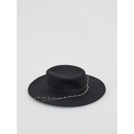Reserved - Wełniany kapelusz - Czarny Reserved S Reserved