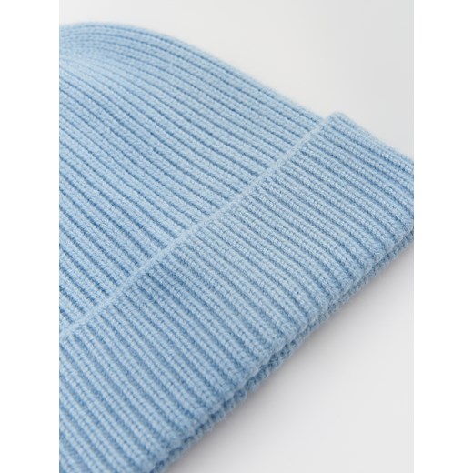 Reserved - Dzianinowa czapka beanie z recyklingu - Niebieski Reserved ONE SIZE Reserved