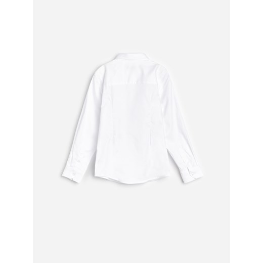 Reserved - Elegancka koszula slim fit z krawatem - Biały Reserved 140 Reserved