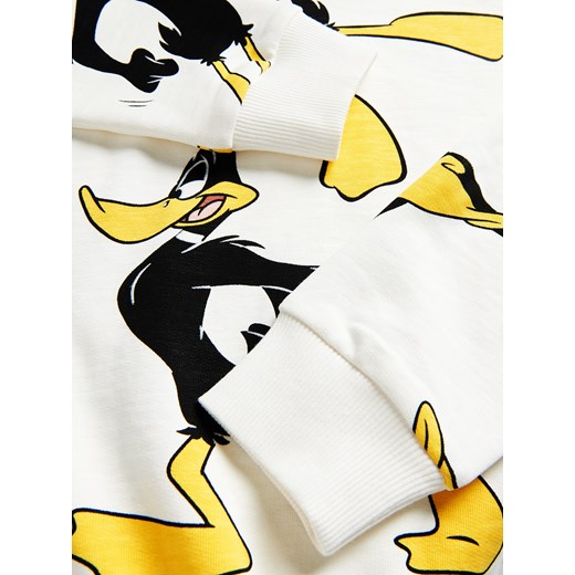 Reserved - Bluza Kaczor Daffy - Kremowy Reserved 140 Reserved